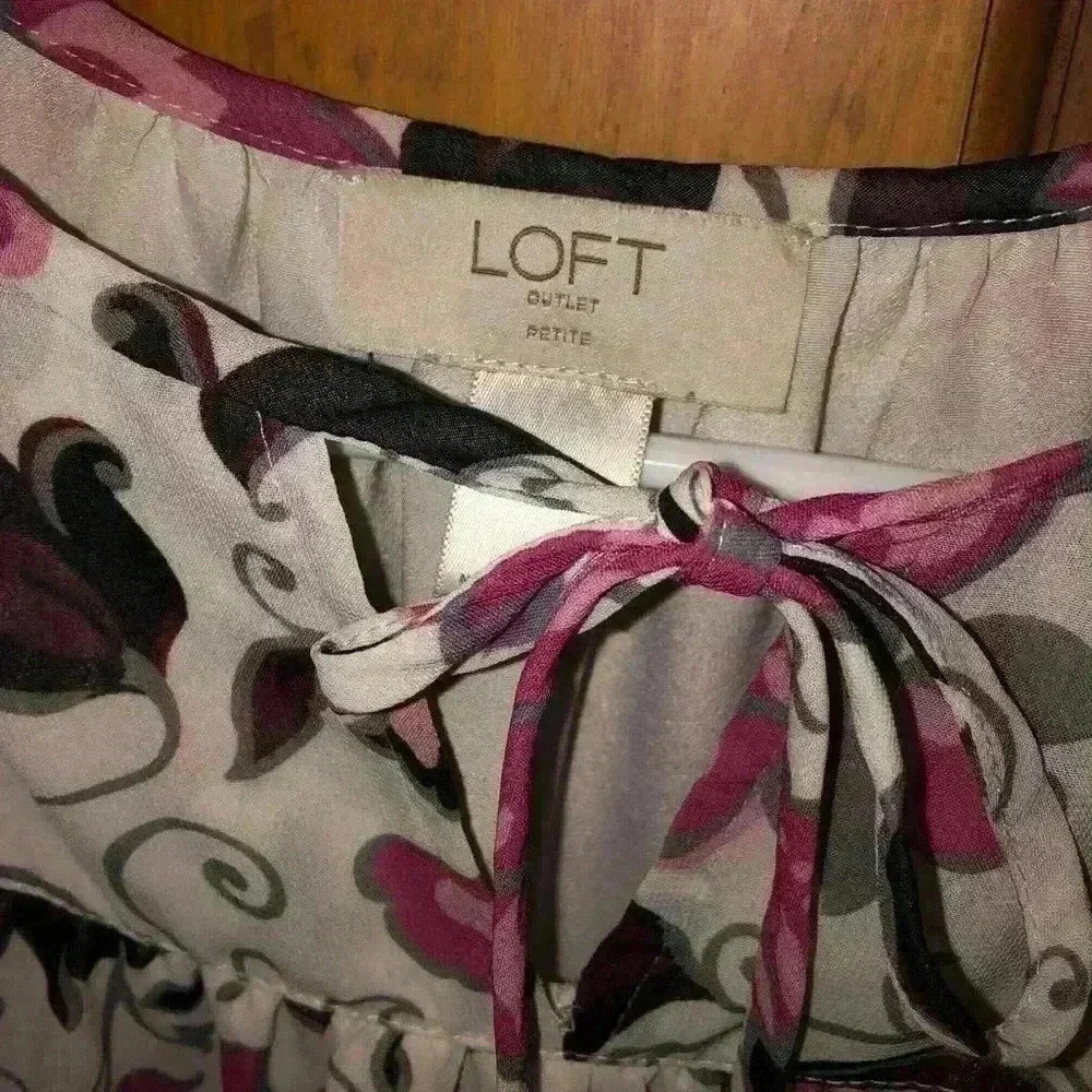 ❤️ 3 for $30 Loft Pink floral dress - Picture 2 of 2